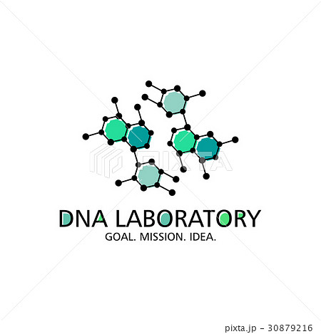 biotechnology dna logotype. Medicine, science 30879216