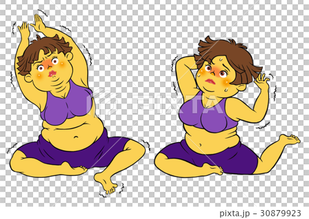 Set of women who diet yoga Set of women who diet yoga 30879923