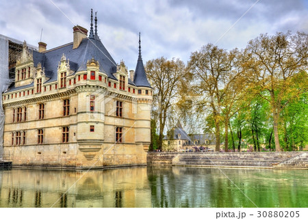 Azay-le-Rideau castle in Loire Valley, France. 30880205