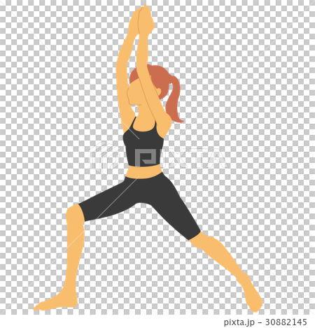 瑜伽Pos(英雄的姿勢1) 瑜伽Pos(英雄的姿勢1) 30882145