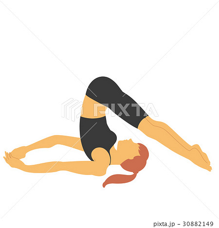 ヨガポーズ (鋤のポーズ) 30882149