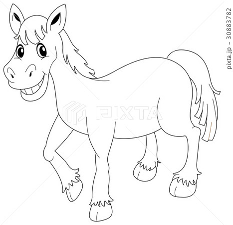 Doodle Animal For Ponyのイラスト素材 30883782 Pixta
