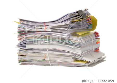 Stack of business papers isolated on white Stack of business papers isolated on white 30884059