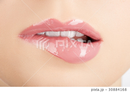 beautiful female lips 30884168