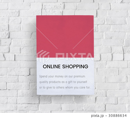 Network connection graphic overlay banner on wall 30886634