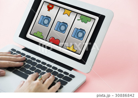 Slot Machine Casino Multimedia Icons Slot Machine Casino Multimedia Icons 30886842