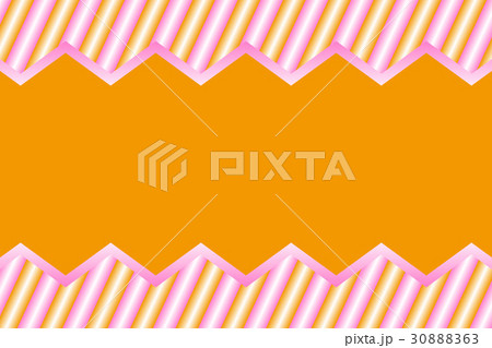 背景素材,フォトフレーム,写真枠,ギザギザ,ジグザグ,かわいい,縞模様,しましま柄,ストライプ,名札 30888363