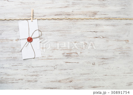 Mail envelope on rope 30891754