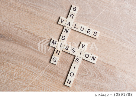Conceptual business keywords on table with elements of game making crossword Conceptual business keywords on table with elements of game making crossword 30891788