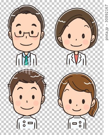 像樣式例證套醫護人員 30892167