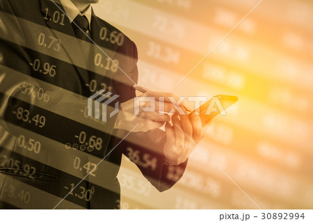 Stock market indicator financial data view from 30892994