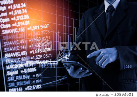 Stock market indicator financial data view from 30893001
