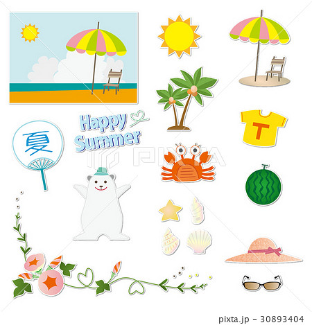 夏の素材 30893404