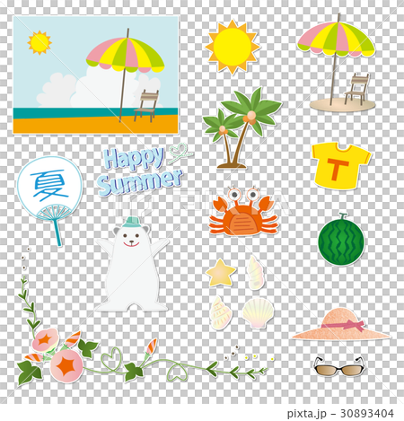 夏の素材 30893404