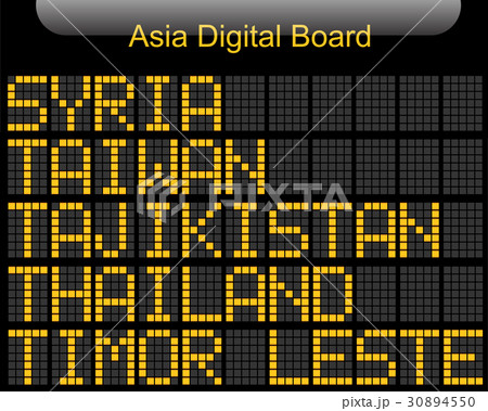 Asia Country Digital Board Information 30894550