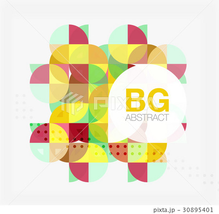 Colorful circle elements Colorful circle elements 30895401