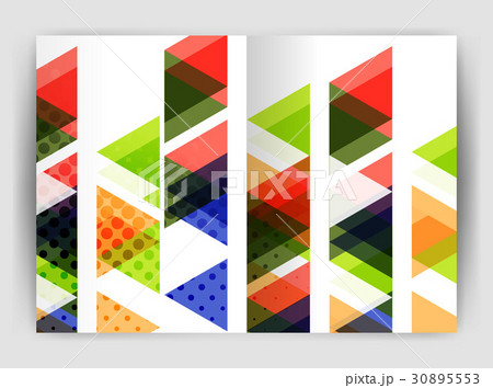 Vector triangle business annual report cover print Vector triangle business annual report cover print 30895553