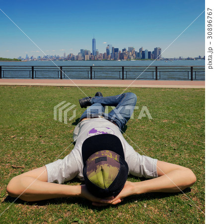 A Man Looking at New York City A Man Looking at New York City 30896767