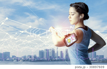 スポーツとウェアラブル端末 スポーツとウェアラブル端末 30897609
