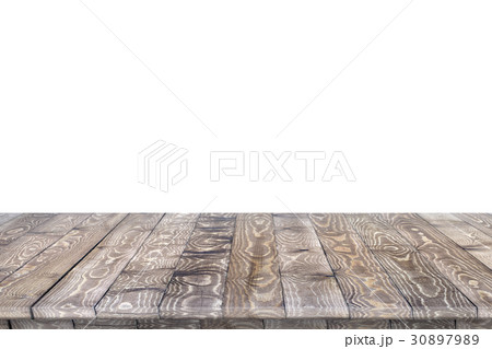 Empty wooden table for product placement 30897989