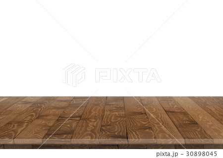 Empty wooden table for product placement 30898045