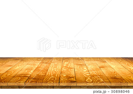 Empty wooden table for product placement 30898046