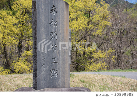 信州の春　新島々駅　梓川　赤松頭首工跡 30899988