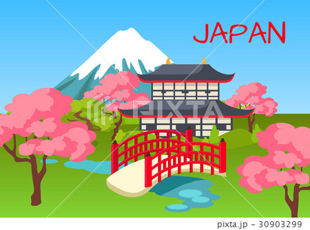 Japan Touristic Concept with National Symbols 30903299