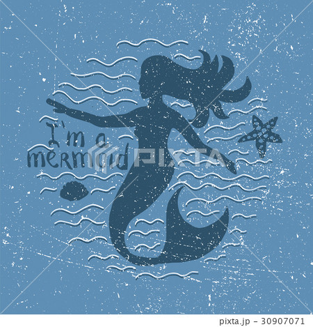 mermaid hand drawn mermaid hand drawn 30907071