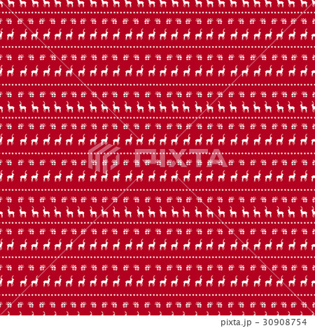 Christmas hand drawn deer ornament background Christmas hand drawn deer ornament background 30908754