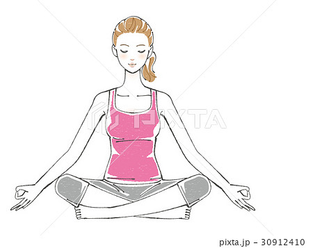 Zen Meditation Yoga Stock Illustration