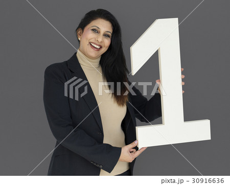Indian Asian Woman Rank Number One 30916636
