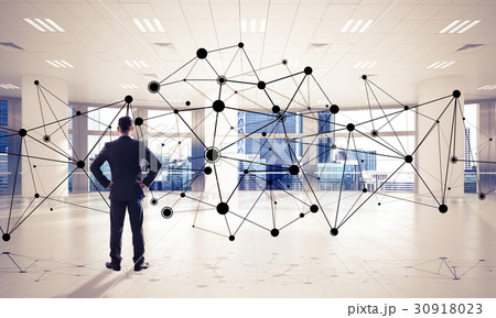 Networking and social communication concept as effective point f 30918023