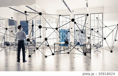 Networking and social communication concept as effective point f 30918024