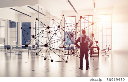 Networking and social communication concept as effective point for modern business 30919430