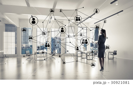 Networking and social communication concept as effective point for modern business 30921081