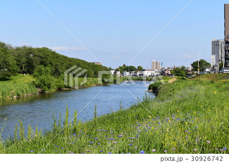 越谷市元荒川の風景 越谷市元荒川の風景 30926742