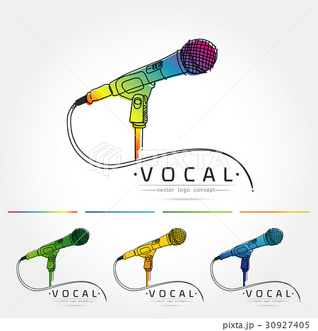 Microphone logo vector Microphone logo vector 30927405