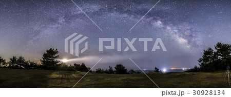 milky way panoramic view milky way panoramic view 30928134