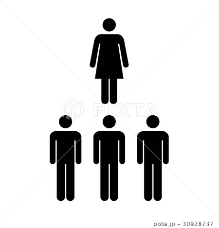 People Icon - Vector Group of Men and Women Team People Icon - Vector Group of Men and Women Team 30928737