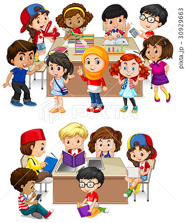 Kids learning at school 30929663