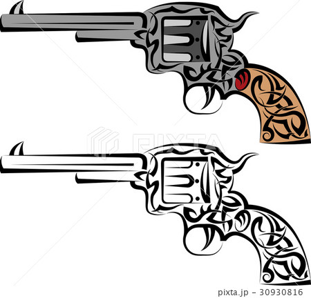 Pistol tattoo design by genotas on DeviantArt
