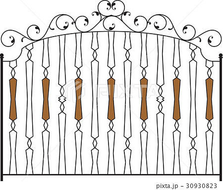 Wrought Iron Gate, Door,  Grill, Railing Design 30930823