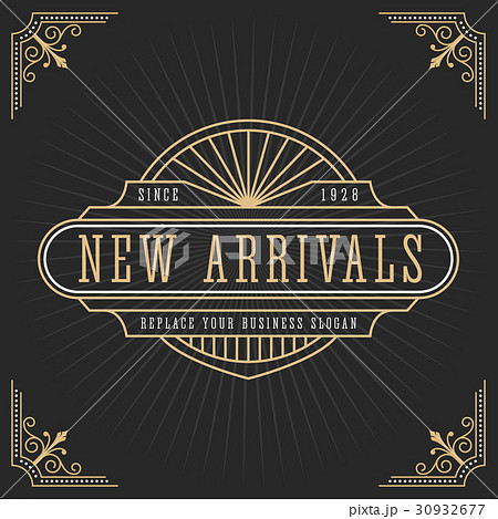 Vintage line frame design for labels 30932677