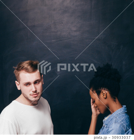 Couple in conflict. Misunderstand, disappointment. 30933037