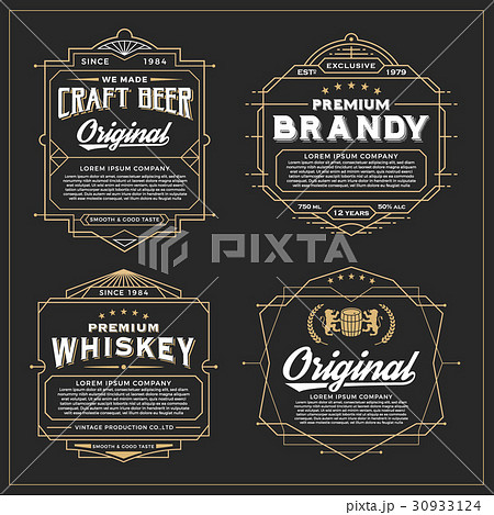 Vintage frame design for labels 30933124