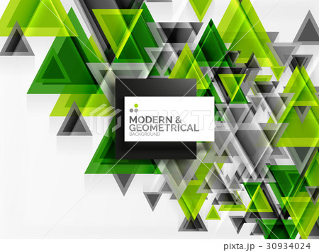 Paper art style triangle pattern texture, abstract 30934024