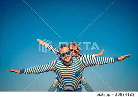 Happy family on summer vacation Happy family on summer vacation 30934133