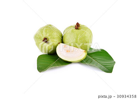 Guavas on white background 30934358