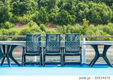 Sun loungers on deck Sun loungers on deck 30934470